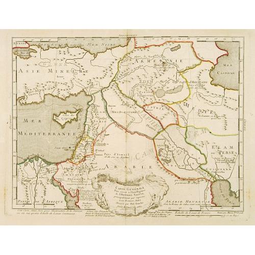 Old map image download for Carte générale pour servir à l'Intelligence de l'Histoire Sainte..