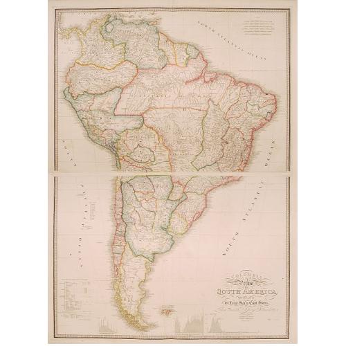 Old map image download for Colombia prima or South America..