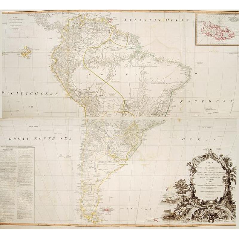 A map of South America containing Terra-Firma.. Brasil.. Patagonia..