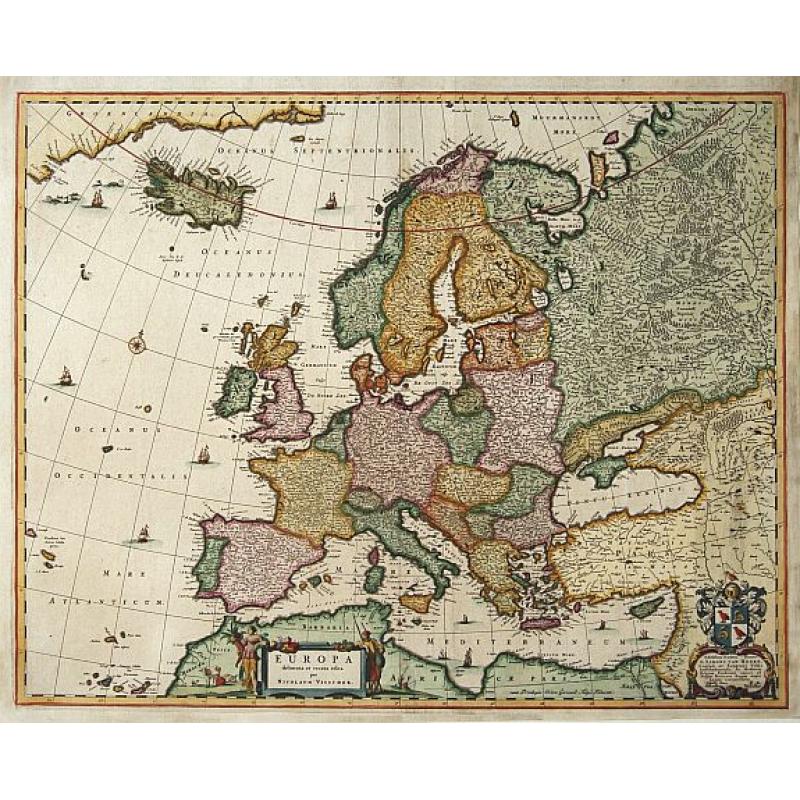 Europa delineata et recens edita.