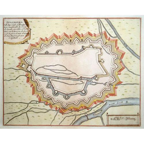 Old map image download for Augsbourg.