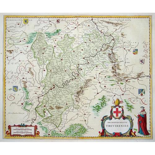 Old map image download for Aechiepiscopatus Trevirensis.