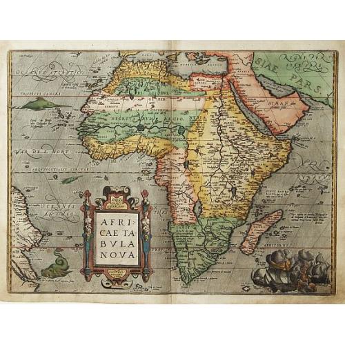 Old map image download for Africae Tabula Nova.