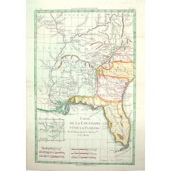 Carte de la Louisinae, et de Floride.