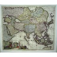 Old, Antique map image download for Exactissima Asiae delineatio..