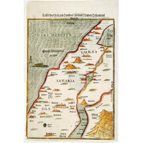 Old map image download for Taffel des Heiligen Landes..