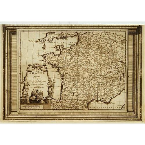 Old map image download for La France, suivant les nouvelles observations..