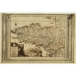 Carte du gouvernement de Bretagne, suivant les nouvelles observations..