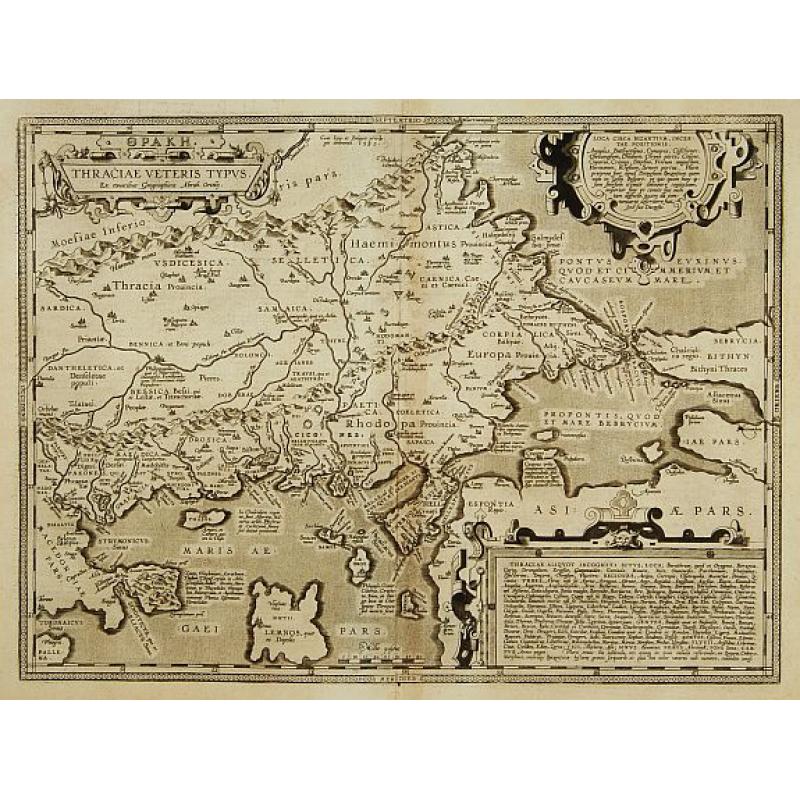 Thraciae Veteris Typus.