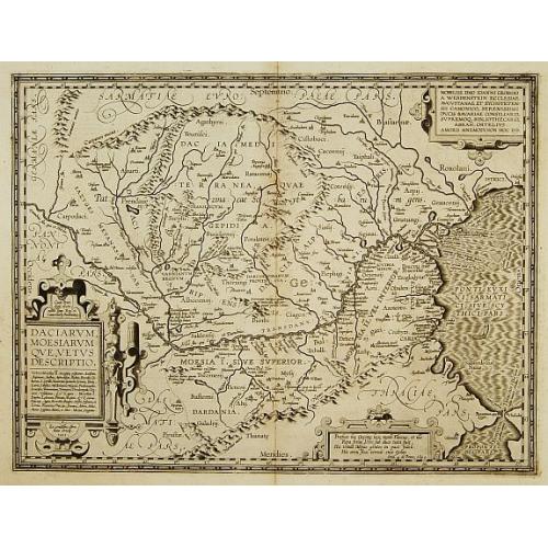 Old map image download for Daciarum, Moesiarumque, Vetus descriptio.