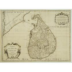Carte de l'Isle de Ceylan..