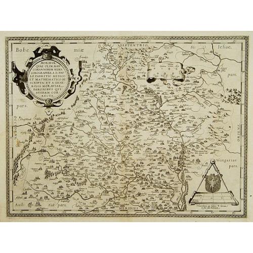 Old map image download for Moraviae, qvae olim Marcomannorvm sedes, corographia,..