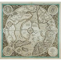 SEPTENTRIONALIUM Terrarum descriptio. Per Gerardum Mercatore