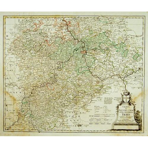 Old map image download for Charte das Erzstift u. Churfürstenthum Trier. . .