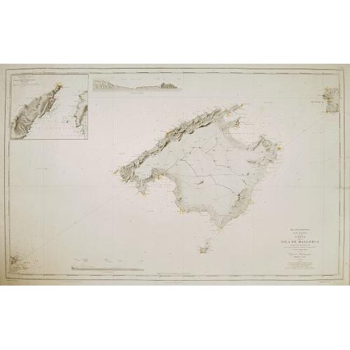 Old map image download for Carta de la isla de Mallorca Levantada en los anos de 1889 a 1893..