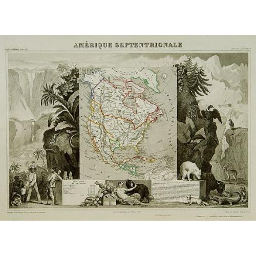 Old map image download for Amérique Septentrionale.