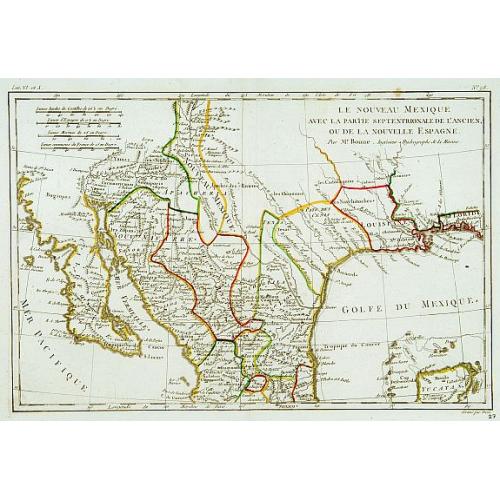 Old map image download for Le nouveau Mexique avec la partie septentrionale..