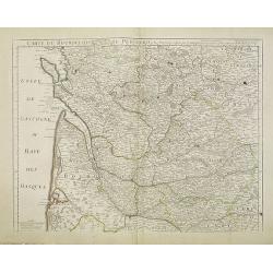 Carte du Bourdelois du Perigord et des provinces voisines..