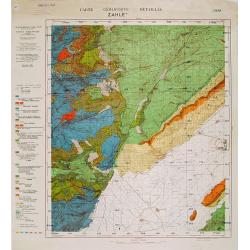 Carte géologique détaillée. Zahle.