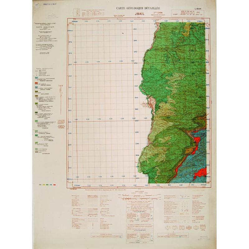 Carte geologique detaillee. Jbail.