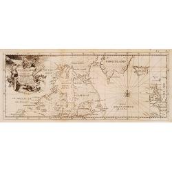Eine neue karte von den Gegenden 1746 und 1747 eine Nord-Westliche Durchfahrt..