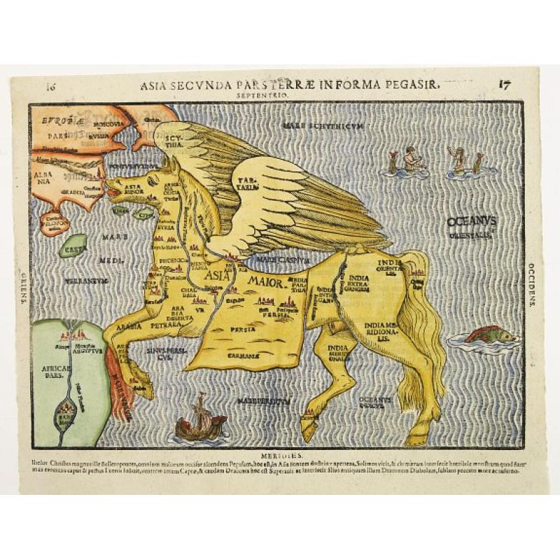 Asia secunda pars terrae in forma Pegasir.
