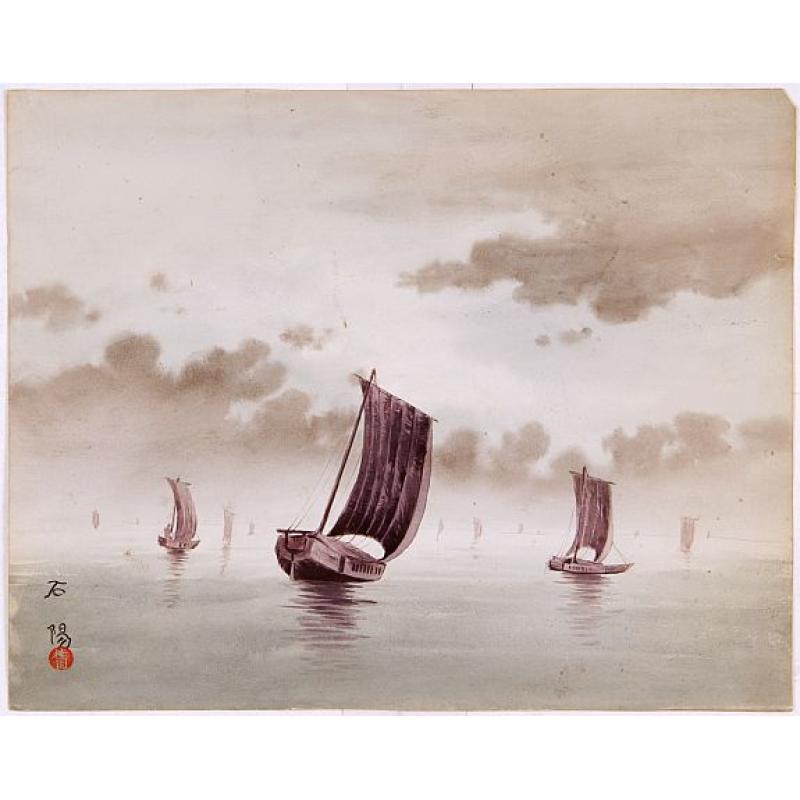 Japanese water color on paper.