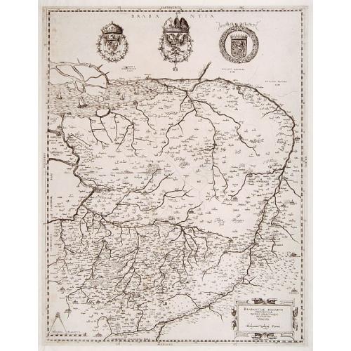 Old map image download for Brabantiae Belgarum Provinciae recens exactaque descriptio Venetiis.