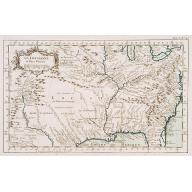 Old, Antique map image download for La Louisiane et Pays voisins.