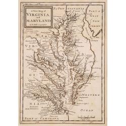 A new map of Virginia and Maryland.