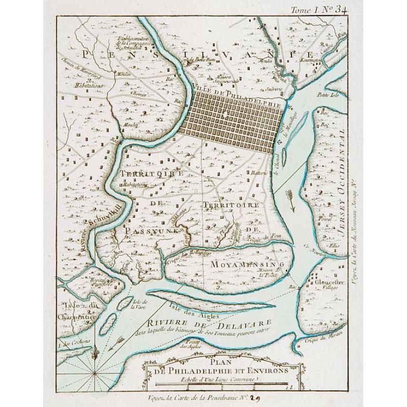 Plan de Philadelphie et Environs.