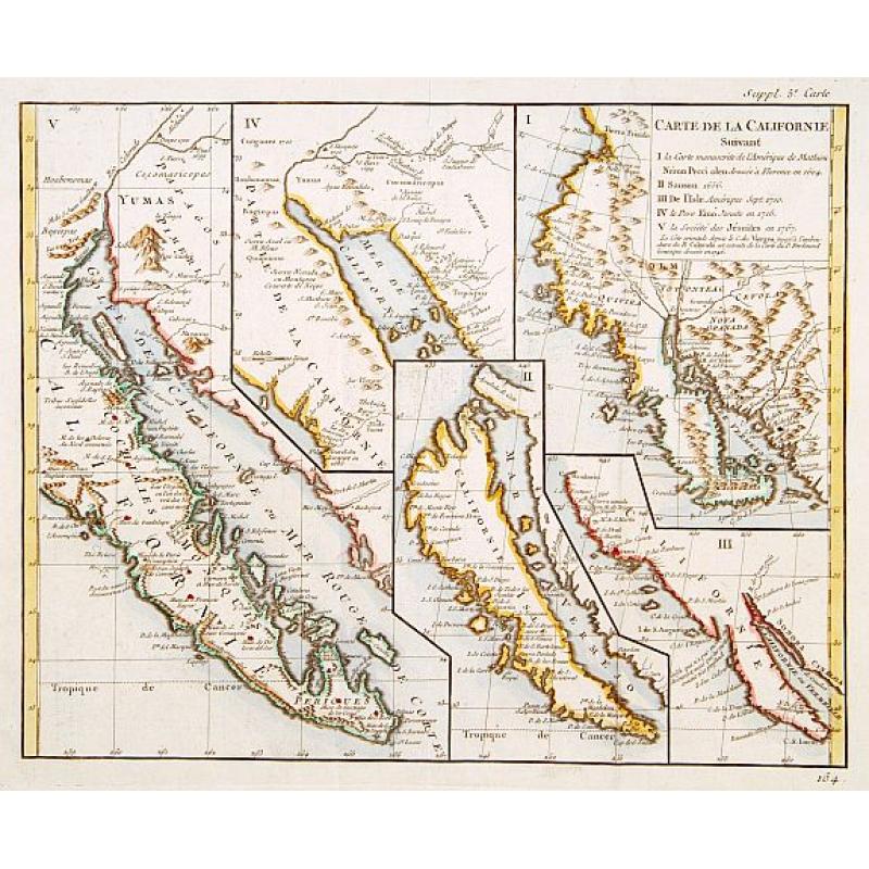 Carte de la Californie suivant..