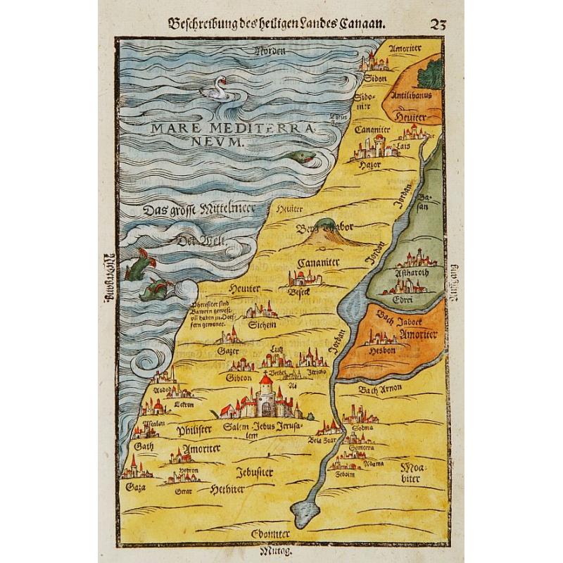 Beschreibung des Heiligen Landes Canaan.