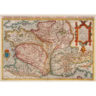 Old, Antique map image download for Galliae Regni Potentiss: Nova Descriptio Ioanne Ioliveto Auctore.