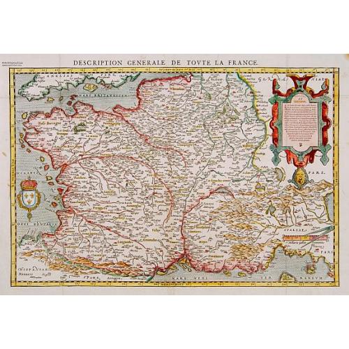 Old map image download for Description Générale de toute la France.