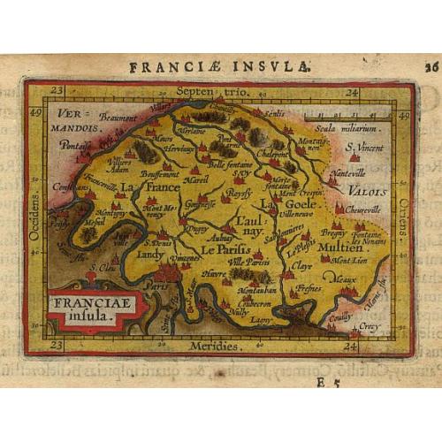 Old map image download for Franciae insula.