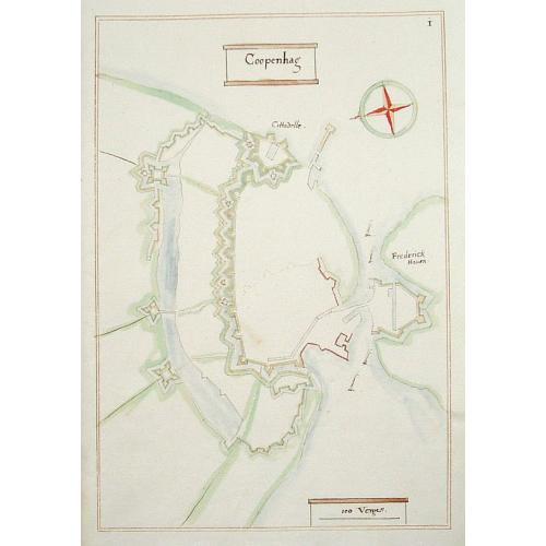 Old map image download for Coopenhag.