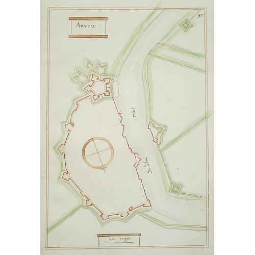 Old map image download for Anvers.