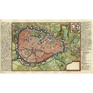 Old, Antique map image download for Brussel.