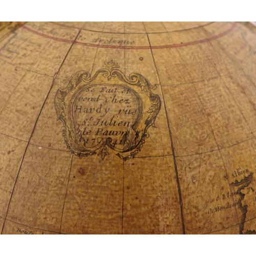 Old map image download for Globe Terrestre  Didié et Présénté a Monseigneur le Comté  Maubec de Brancas...