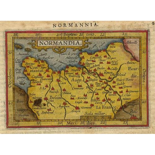 Old map image download for Normandia.