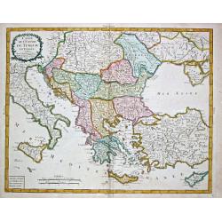Carte de l' Empire de Turquie en Europe.