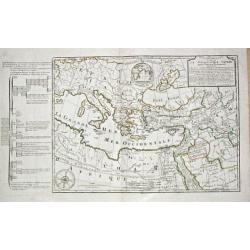 Carte de la Geographie Sacree pour L ' Ancien Testament. 1716.
