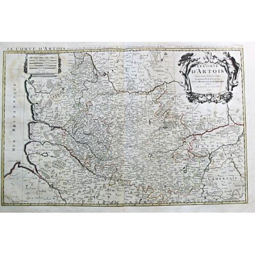 Old map image download for Le Comte d' Artois. Paris, 1693.