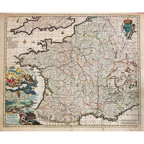 Old map image download for Galliae seu Francia Tabula.