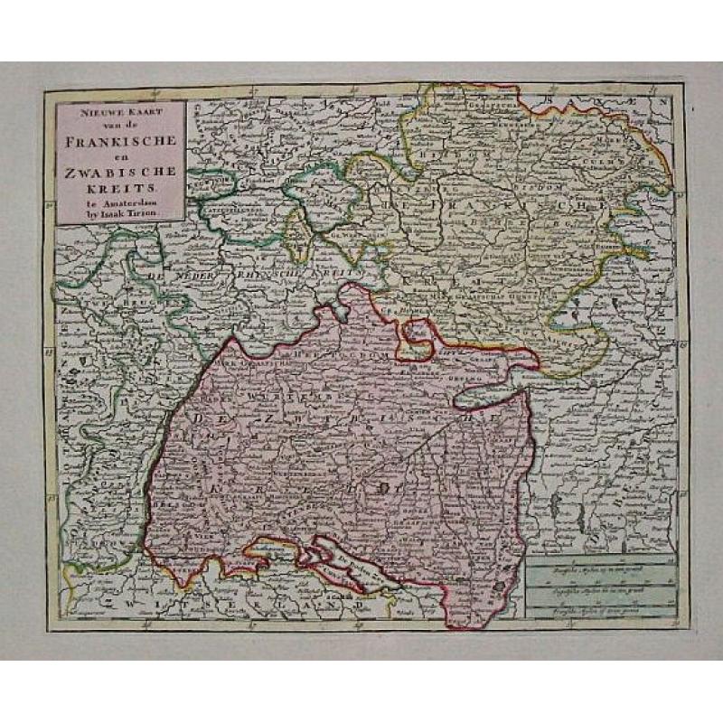 Nieuwe Kaart van de Frankische en Zwabische Kreits.