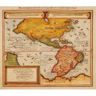 Old, Antique map image download for Americae Sive Novi Orbis, Nova Descriptio