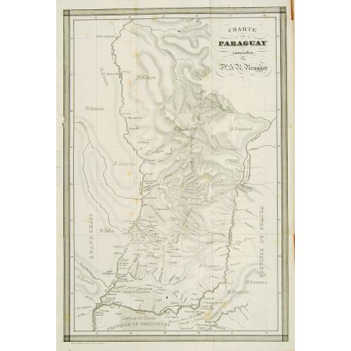 Old map image download for Charte von Paraguay entworfen von Dr. J.R.Rengger.