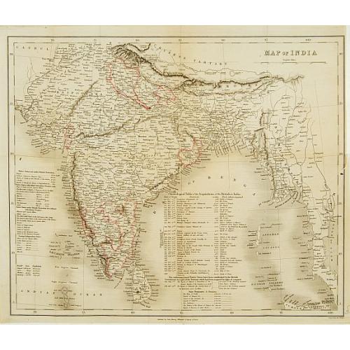Old map image download for Map of India..
