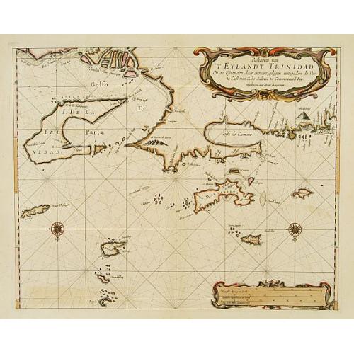 Old map image download for Paskaerte van 'T Eylandt Trinidad ..